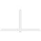 Ekena Millwork Eugene Architectural Grade PVC Gable Bracket, 108"W x 58 1/2"H x 2"D x 6"F, 13/12 Pitch GBP108X59X0206EUG00 - alternate 4